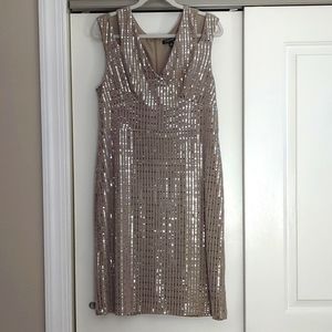 Silver cocktail dress
